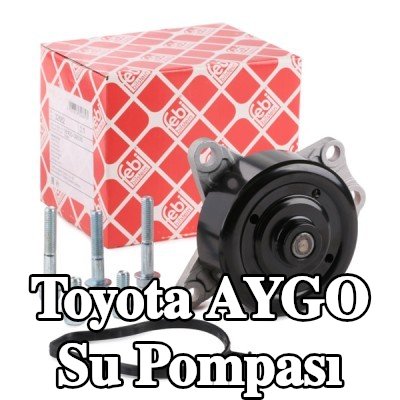 FEBI BILSTEIN Cıvata/vida ile sabitlenen su pompası, contalı/sızdırmaz — 2012 Toyota Aygo