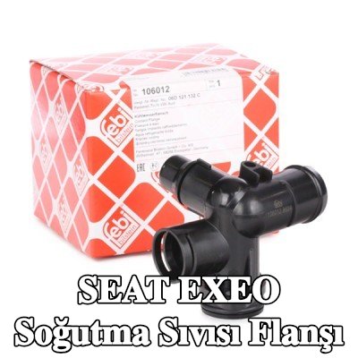 FEBI BILSTEIN Soğutma Suyu Flanşı (Merkez), Arka, contalı/sızdırmaz — SEAT Exeo