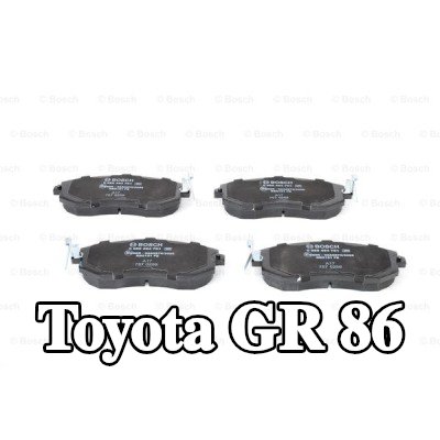 BOSCH مجموعة وسادات الفرامل 17, 6mm, مع لوحة مانعة للصرير — Toyota Gr 86