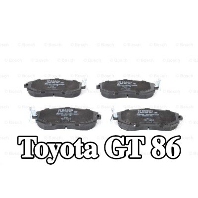 BOSCH مجموعة وسادات الفرامل 17, 6mm, مع لوحة مانعة للصرير — Toyota Gt 86