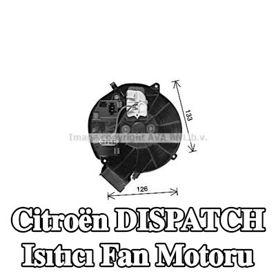 PRASCO Isıtıcı fan motoru — Citroën Dispatch