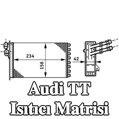 MAHLE Sabitleme/montaj malzemesi dahil ısıtıcı matrisi, kapaklı — 2002 Audi Tt