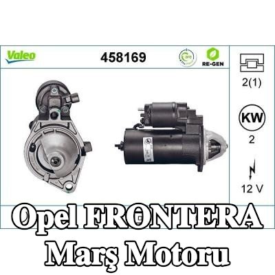 VALEO Marş motoru YENİLENMİŞ PREMIUM, 2kW — Opel Frontera
