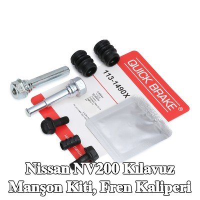QUICK BRAKE Kılavuz manşon kiti, fren kaliperi — 2010 Nissan Nv200