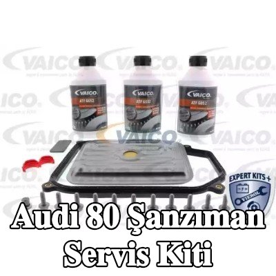 VAICO Aksesuarlarla birlikte şanzıman servis kiti, contalı/sızdırmaz, standart yağ değişimi için yağ miktarı ile, EXPERT KITS + — Audi 80