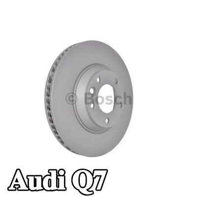 BOSCH القطر الخارجي لقرص المكابح: 350mm, مُهوى, مطلي — 2012 Audi Q7