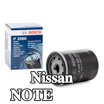 BOSCH فلتر الزيت مع صمام واحد مانع للرجوع — 2012 Nissan Note