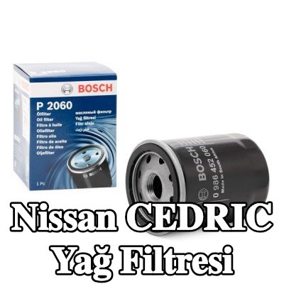 BOSCH Tek çek valflı yağ filtresi — Nissan Cedric
