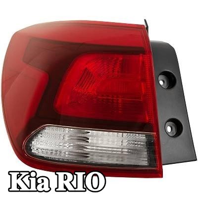 DIEDERICHS المصباح الخلفي الأيسر, بدون حامل لمبة — 2018 Kia Rio
