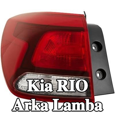 DIEDERICHS Arka lamba Sol, ampul yuvası olmadan — 2018 Kia Rio