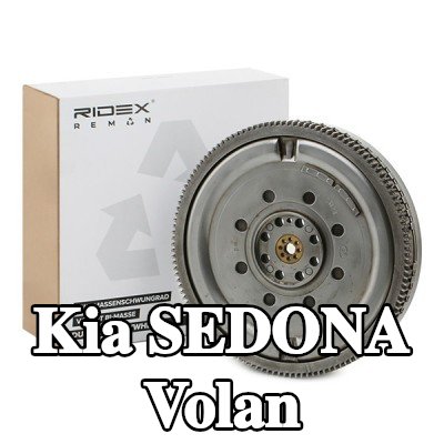 RIDEX REMAN Volan Sürtünme kontrol plakalı çift kütleli volan, vida seti olmadan, pilot yatak olmadan — Kia Sedona