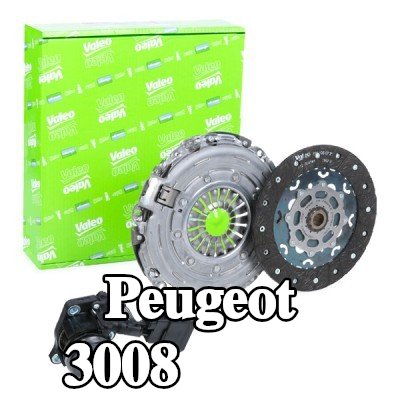 VALEO طقم القابض KIT3P (CSC), لا حاجة لأدوات خاصة للتركيب, مع جهاز استشعار, مع أسطوانة تابعة مركزية — 2012 Peugeot 3008
