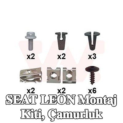 VAN WEZEL Montaj Kiti, çamurluk — 2011 SEAT Leon