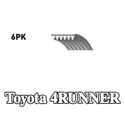 BOSCH حزام سيربنتين 2245mm, Number of ribs: 6 — 2002 Toyota 4runner