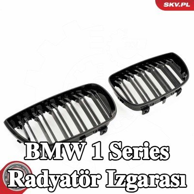 ESEN SKV Her İki Taraf Radyatör Izgarası, Parlak, siyah — 2008 BMW 1 Series