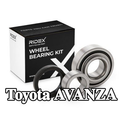 RIDEX مجموعة محامل العجلات - الجانب الأيسر, المحور الخلفي, يمين — Toyota Avanza