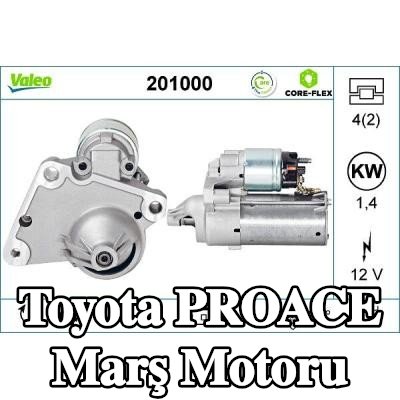 VALEO Marş motoru 1, 4kW — 2016 Toyota Proace