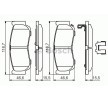 BOSCH Fren balatası seti 15, 5mm, gıcırtı önleyici plaka ile, yaylı — Hyundai H-1 (4)