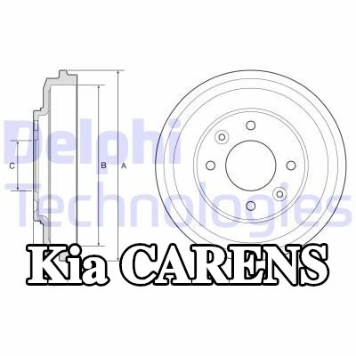 DELPHI أسطوانة الفرامل 270mm — 2000 Kia Carens
