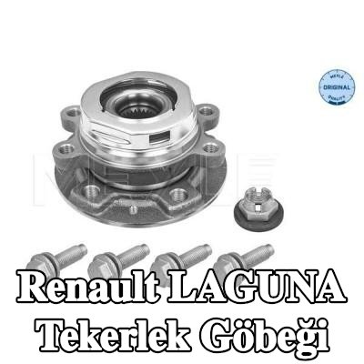MEYLE Tekerlek Göbeği Ön Aks, entegre manyetik sensör halkalı, entegre tekerlek yatağı ile, sabitleme/montaj malzemesi ile — Renault Laguna