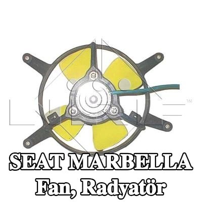 NRF Fan, radyatör 250mm, radyatör fan kapağı — SEAT Marbella
