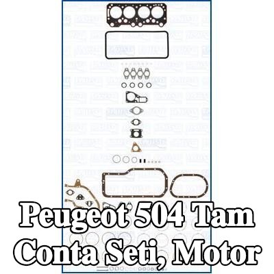 AJUSA Tam Conta Seti, silindir kapağı contalı motor, valf gövdesi contalı — Peugeot 504