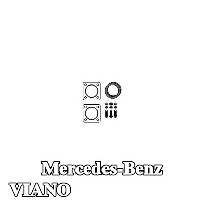 HJS مجموعة تركيب المحول الحفاز — Mercedes-Benz Viano