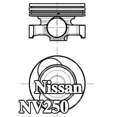 MAHLE مكبس مع قناة تبريد — Nissan Nv250