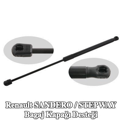 FEBI BILSTEIN Bagaj kapağı amortisörü (Her iki taraf), 520mm — Renault Sandero / Stepway