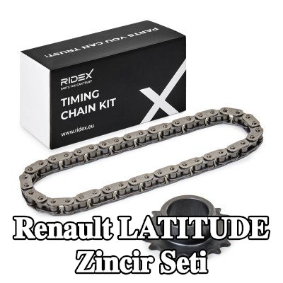 RIDEX Dişli ile zamanlama zinciri kiti — 2010 Renault Latitude