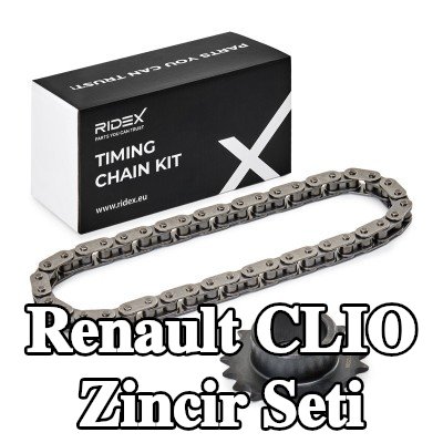 RIDEX Dişli ile zamanlama zinciri kiti — 2002 Renault Clio