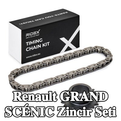 RIDEX Dişli ile zamanlama zinciri kiti — 2004 Renault Grand Scénic