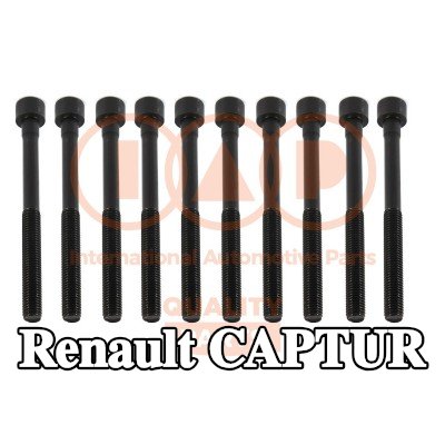 IAP QUALITY PARTS مجموعة البراغي, رأس الأسطوانة M10x1, 50, 121mm — Renault Captur