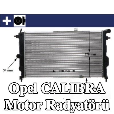 MAHLE Vidalı motor radyatörü — Opel Calibra