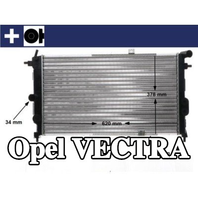 MAHLE مبرد المحرك مع برغي — 1990 Opel Vectra