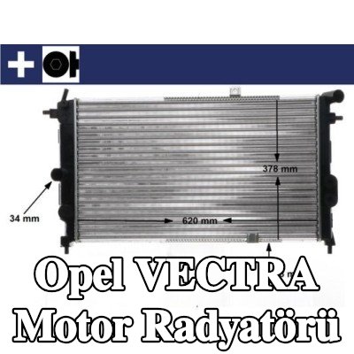 MAHLE Vidalı motor radyatörü — 1990 Opel Vectra