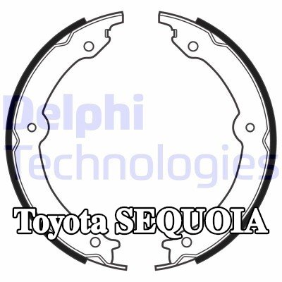 DELPHI مجموعة أحذية الفرامل — Toyota Sequoia