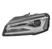 HELLA Far Sağ, D3S, D3S/H7, H7, LED, PSY24W, far seviyeleme motorlu, balast olmadan, kızdırma deşarj lambası olmadan, ampul ile, gündüz farı/konum lambası için LED kontrol ünitesi olmadan — Audi A8 (1)