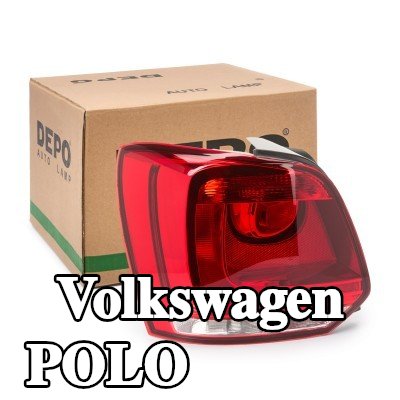 ABAKUS المصباح الخلفي الأيسر, بدون لمبة, بدون حامل لمبة — 2012 Volkswagen Polo