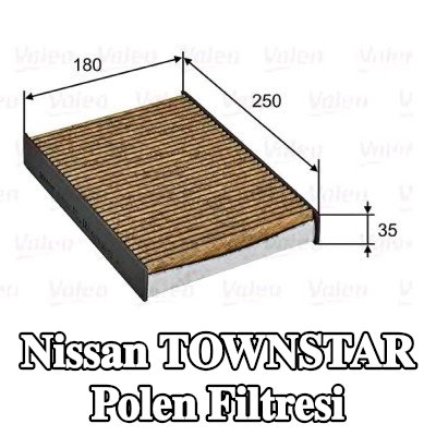 VALEO CLIMFILTER SUPREME polen filtresi, Polifenol içeren Aktif Karbon Filtresi, anti-alerjik etkiye sahip, mantar önleyici etkili — Nissan Townstar