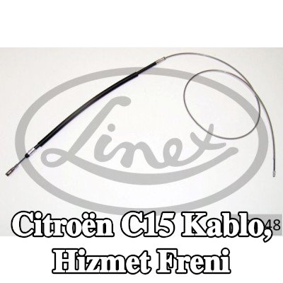 LINEX Kablo, hizmet freni — 1997 Citroën C15