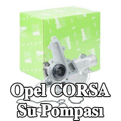 VALEO Kapaksız su pompası, conta/sızdırmazlık elemanları ile — 1997 Opel Corsa