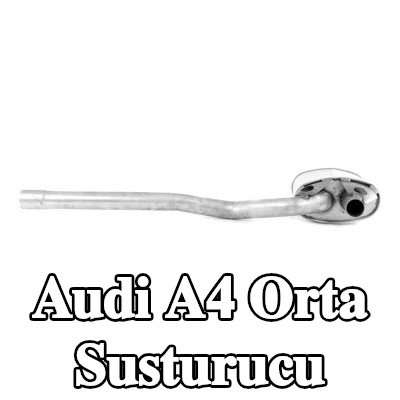 WALKER Orta susturucu 1040mm, montaj parçaları olmadan — 2000 Audi A4