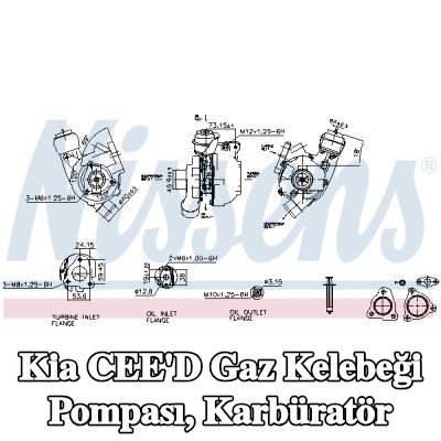 NISSENS Gaz Kelebeği Pompası, karbüratör — Kia Cee'd
