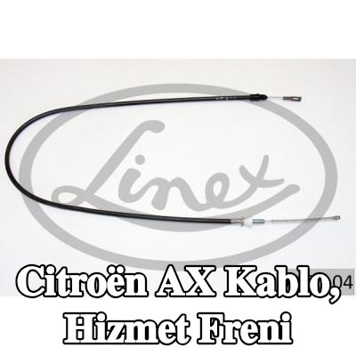 LINEX Kablo, hizmet freni — Citroën Ax