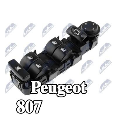 NTY مفتاح نافذة أمامي أيسر — Peugeot 807