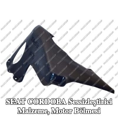 PRASCO Sessizleştirici Malzeme, motor bölmesi Sol, Sol Ön — 2000 SEAT Cordoba