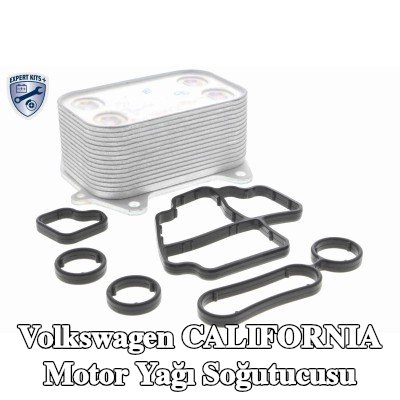 VEMO Conta/sızdırmazlık elemanlı motor yağı soğutucusu, conta/sızdırmazlık elemanları ile, EXPERT KITS + — 2020 Volkswagen California