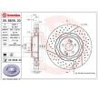 BREMBO Fren diski Prime, Outer Diameter: 390mm, Alüminyum Fren Diski Göbeği, içten havalandırmalı, oluklu/delikli, iki parçalı fren diski, Kaplamalı — Mercedes-Benz Amg Gt (4)