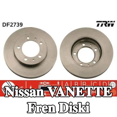TRW Fren diski Dış Çap: 260mm, Havalandırmalı — 1990 Nissan Vanette